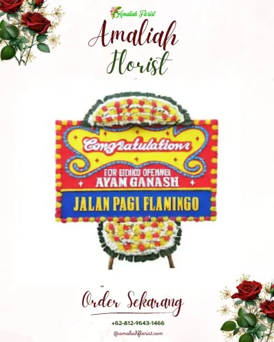 Bunga Papan Congratulation di Kalijambe
